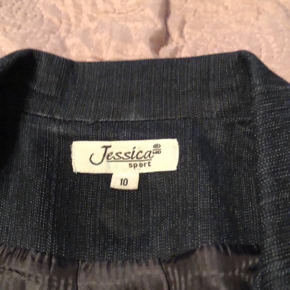 Fitted denim jacket. Size 10. Jessica Sport - Picture 5 of 7